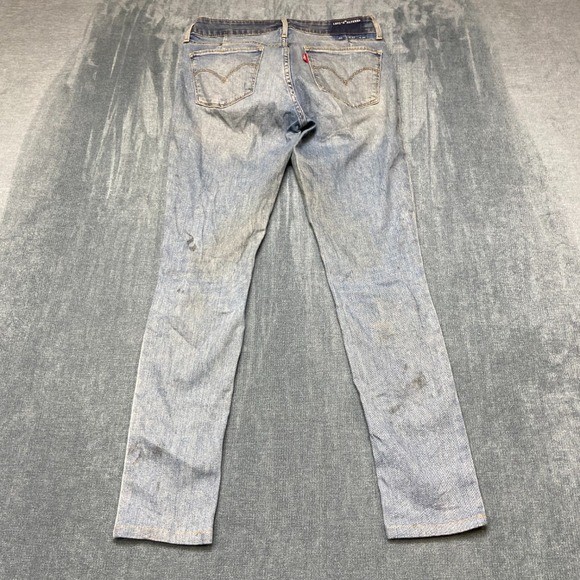 Levi's Denim - VTG Levi's 711 Altered Jeans Womens 27x30 Blue Denim Cotton Stretch Distressed